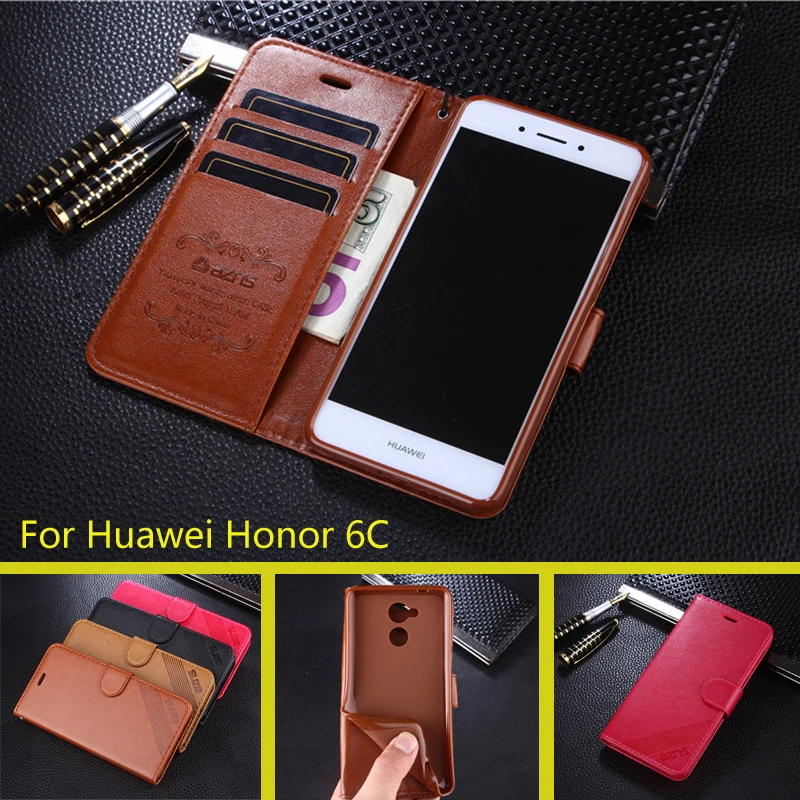 Чехлы для телефонов Huawei Honor 6C с дисплеем 5 0 дюйма Роскошный кошелек azns чехол из