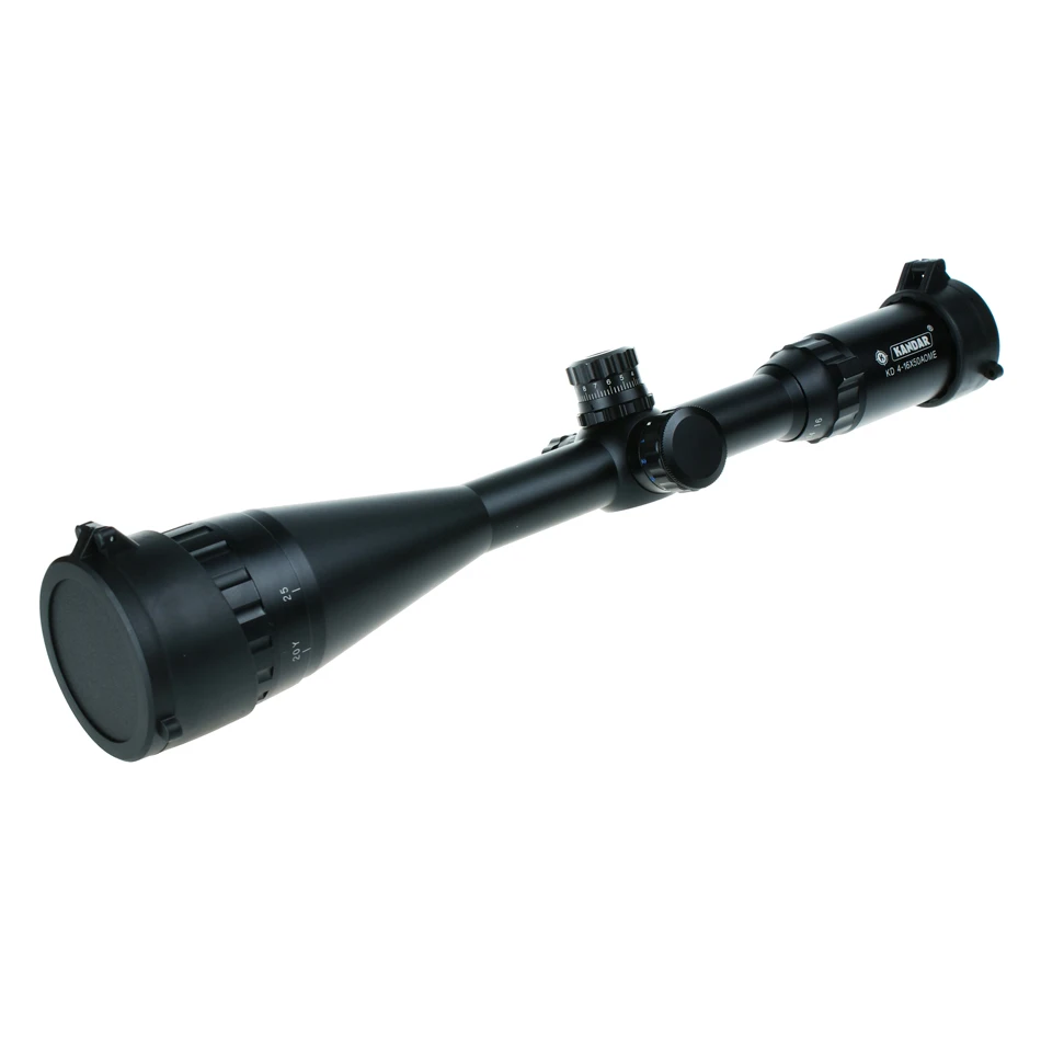 4-16x50 AOME тактическая охотничья видеодатчик Airsoft Mil-Dot AR15 Пистолет Достопримечательности - Цвет: Черный