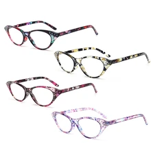 Модные женские очки кошачий глаз, PC оправа, очки для чтения, очки+ 1,0-+ 4,0 W515