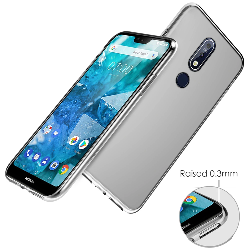 

For Nokia 7.2 6.2 7.1 8.1 2.2 4.2 3.2 X7 X6 X3 X71 Case Ultra-thin Transparent Silicone Shockproof Soft TPU Cover For Nokia 6.2