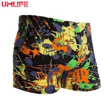 Umlife Для мужчин Плавание Мужские Шорты для купания Трусики для женщин Пляжные шорты Купальники для малышек Для мужчин эластичные Плавание Боксер с низкой талией нейлон Muticolor ванный комплект Maillot de бай