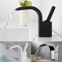 Europe Style Copper Basin Faucets Waterfall Faucet Cold And Hot Water Basin Faucet Basin Sink Mixer Tap Brass Made Deck Mounted Europe Style Copper Basin Faucets Waterfall Faucet Cold And Hot Water Basin Faucet Basin Sink Mixer Tap Brass Made Deck Mounted