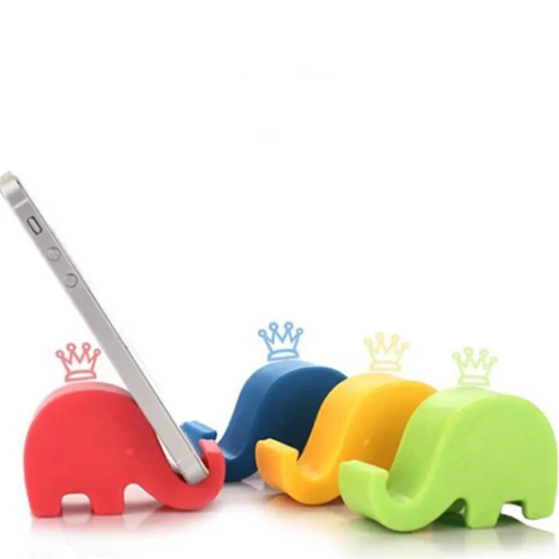 Random Color!! 1 Pcs Fashion Mini Cute Elephant Stand Holder for Chopstick Mobile Phone Mp3 Mp4 CC2450 | Мобильные телефоны и