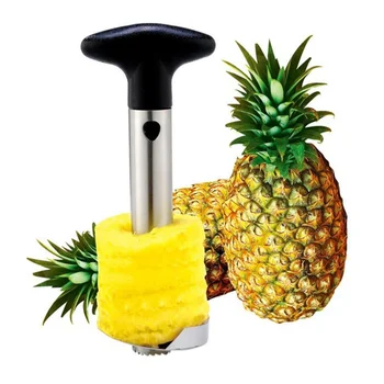 

Cheap quick pineapple slicer knife stainless steel Corer Slicers for fruit vegetables salad cutter bowl for kitchen gadgets