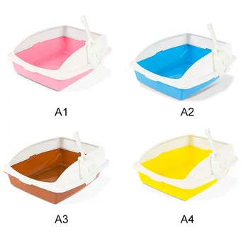 

Toilet Bedpan Cat Litter Box Cat Dog Tray Toilet Supply Pet Dog Toilette 39*48*18cm