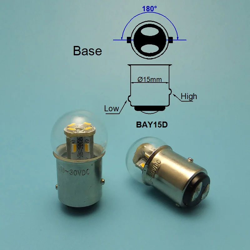 MIDCARS G18 BA15S 6V 12V R5W LED Bulbs 24V P5W Tail Turn Light Lamp parking Reserve light source