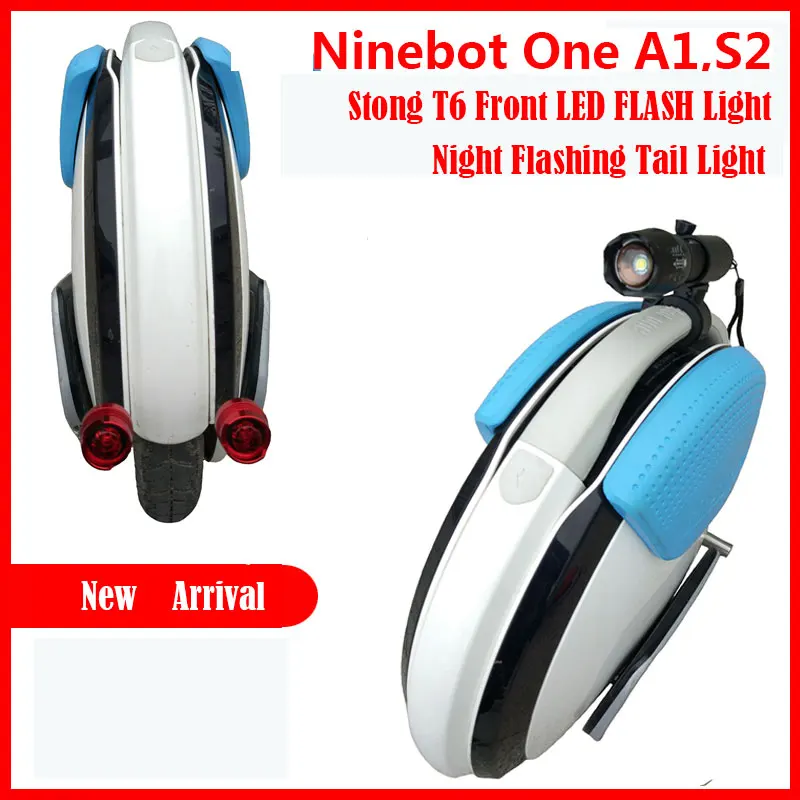 

Night flashing LED Light for Ninebot One A1 S2 solo wheel hoverboard accessaries with rechargable battery