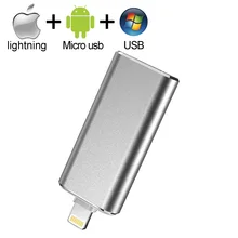 Флеш-накопитель USB 3,0 USB flash Drive 64 для iphone металлический флэш-накопитель "молния" диск 128 ГБ флэш-накопитель 32 ГБ оперативной памяти, 16 Гб встроенной памяти, USB C памяти флеш-накопитель USB микро карта памяти