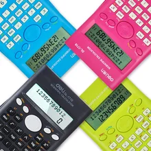Effective Scientific Calculator DL-1710 240 Functions Large Screen Display Calculator Examination Colorful Metal Back Cover