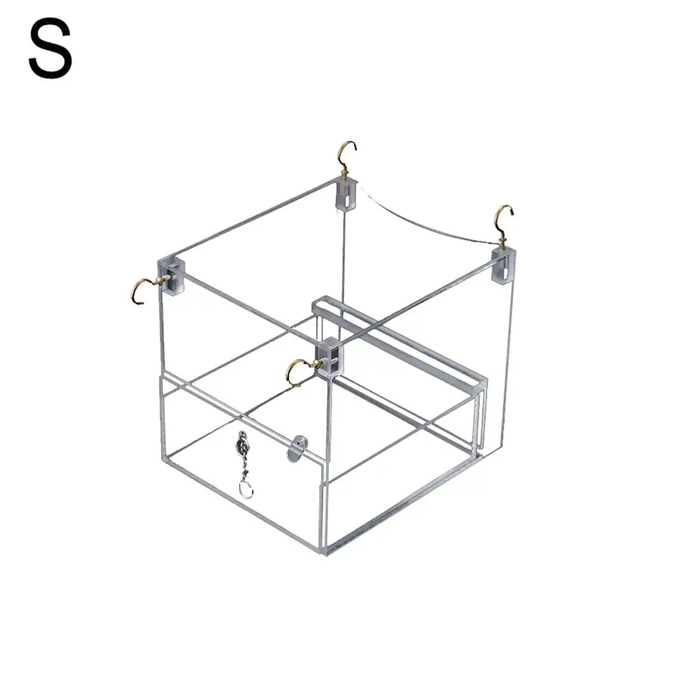 Automatic Birds Feeder Automatic Parrot Feeders Acrylic Hanging Bird Bath Cage Accessories For Bird Feeding And Bathing New - Цвет: as shown