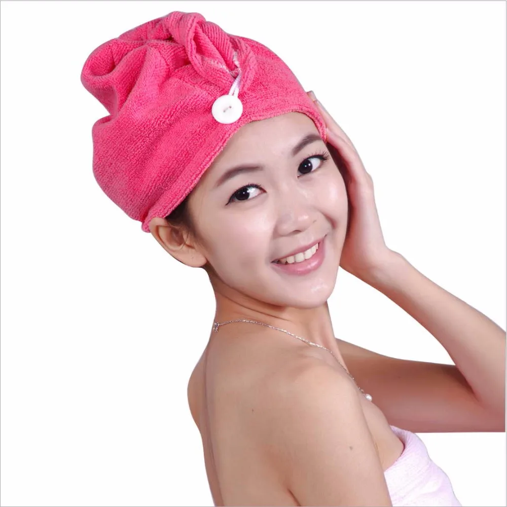 

Caxa Microfiber fabric hair-drying cap/towel Ultra absorbent swim hair twist quick dry outdoor casquillo de secado del cabello