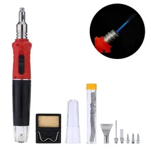 10 компл./лот HS-1115K 10 в 1 Профессиональный БУТАНОВОЙ ГАЗОВОЙ СВАРКИ фонарь комплект паяльник Комплект