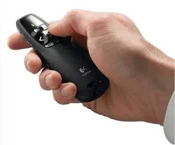 

2.4 GHz wireles Logitech R400 USB Wireless RF Remote Powerpoint control IR PPT Presenter presentation wholesale LAZER teaching