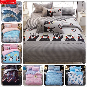 

Autumn Winter Duvet Cover Quilt Pillow Case Sheet 3pcs/4pcs Bedding Set Kids Soft Cotton Bed Linens Single Twin Queen King Size
