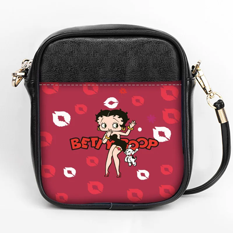 Новая Мода Betty Boop Слинг Сумка на заказ для женщин Слинг сумки на ремне кожа мини девушки Tote вечерние сумки DIY Слинг Сумка - Цвет: 11