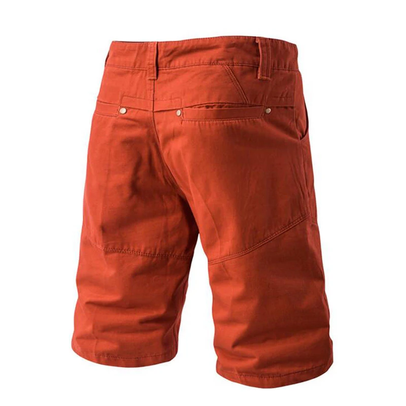 Men's Shorts Fashion Casual Plus Size Candy Color Man Shorts Male Work Combat Half Pants Pocket Slim Fitness Cargo Short Pant