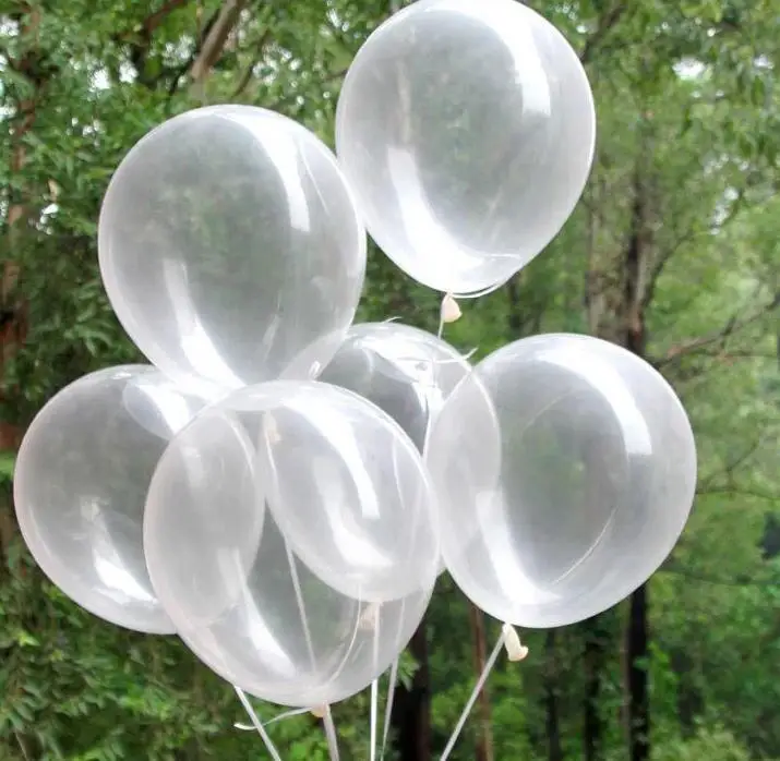 5 шт., прозрачные воздушные шары, розовое золото, белый воздушный шар "Конфетти", надувные гелиевые шары для свадьбы, дня рождения, вечеринки, латексные шары - Цвет: 12inch