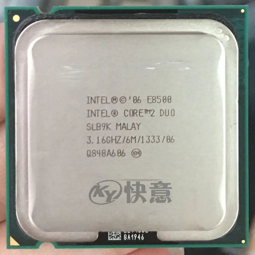 Процессор Intel Core 2 Duo E8500(6 Мб кэш-памяти, 3,16 ГГц, 1333 МГц FSB) SLB9K EO LGA775 настольный процессор Intel центральный процессор