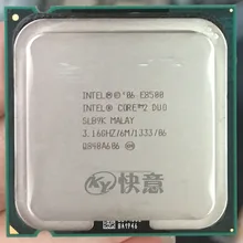 Процессор Intel Core 2 Duo E8500(6 Мб кэш-памяти, 3,16 ГГц, 1333 МГц FSB) SLB9K EO LGA775 настольный процессор Intel центральный процессор