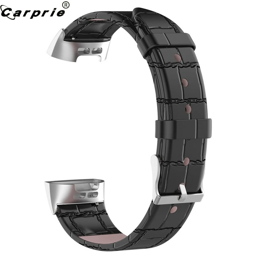 

Newly Design Aligator PU Leather Watch Strap Wrist Band For Fitbit Charge 3 Smart Watch Replacement Accessoires 81017