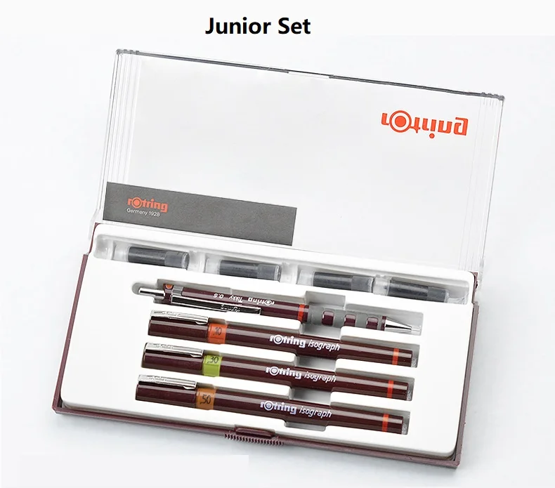 Rotring Master Set/Junior Set изограф заправленные чернила пористые ручки набор инструментов для рисования