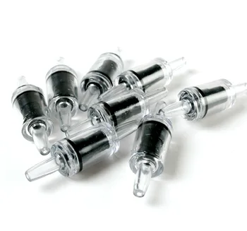 

4pcs/lot 52 X 4mm One Way Non-Return Check Valve Aquarium Co2 System Air Pump Black Aquarium accessories