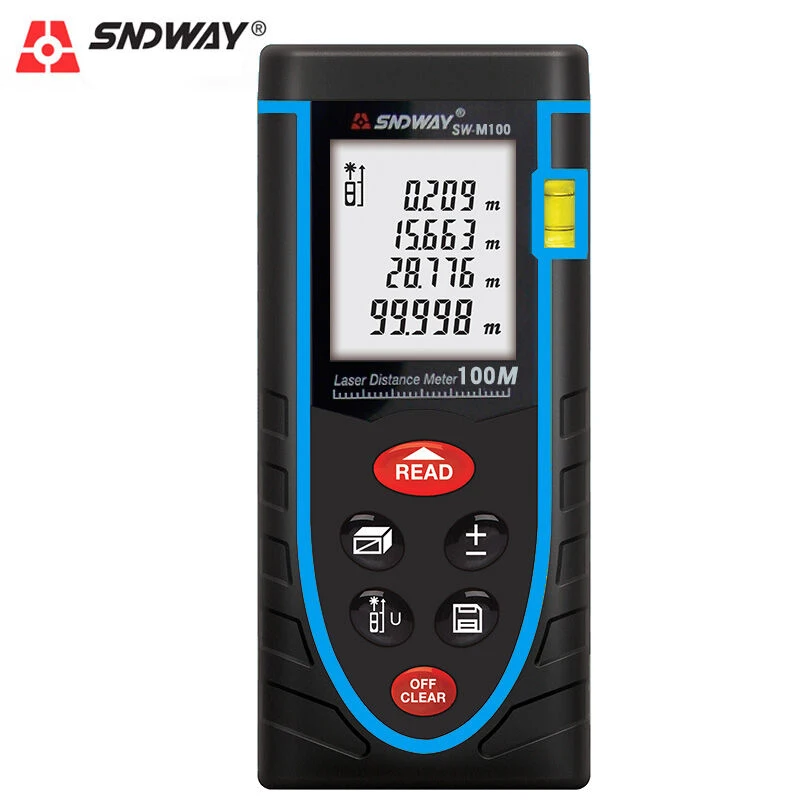 Laser Distance Meter 40/60/80/100m Rangefinder Laser Range Finder build measure Device Laser RechargeabLe Distance Meter