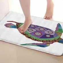 Черепаха стиль коврик для ванной комнаты, смешной Противоскользящий коврик для ванной, занавески для душа s аксессуары, соответствующие вашей душевой занавеске