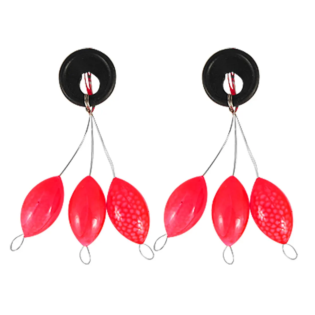 Buy UXCELL 2 Pcs Fishing Tackle Red Oval Plastic