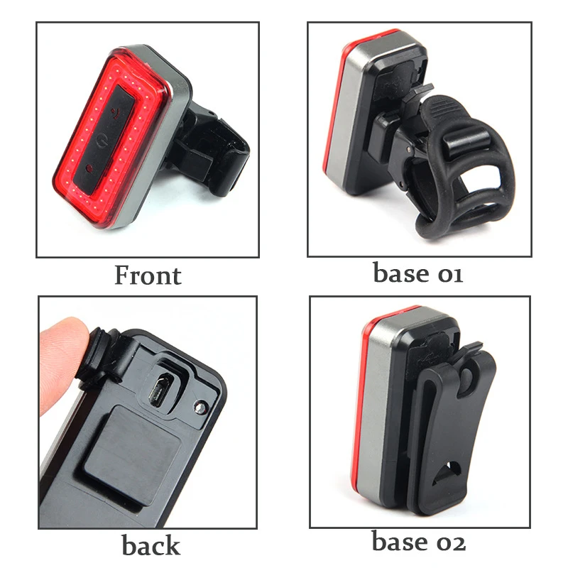 Perfect Dropshipping USB Rechargeable Bike Safety Tail Light Waterproof LED Bicycle Red Rear Light With Batteries for Cycling Safety 8