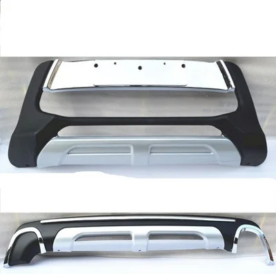 

High quality ABS chrome Front + rear bumper protection plate guard for 2013-2015 Mitsubishi ASX Car styling