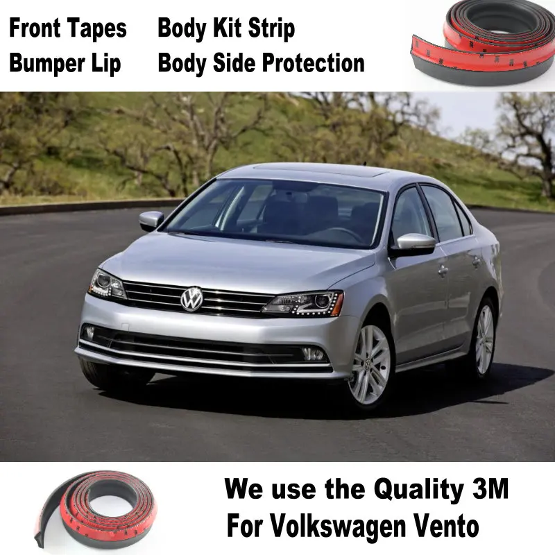 For Volkswagen VW Sagitar Vento New Compact Bumper Lip Deflector Lips Front Spoiler Skirt Auto Car