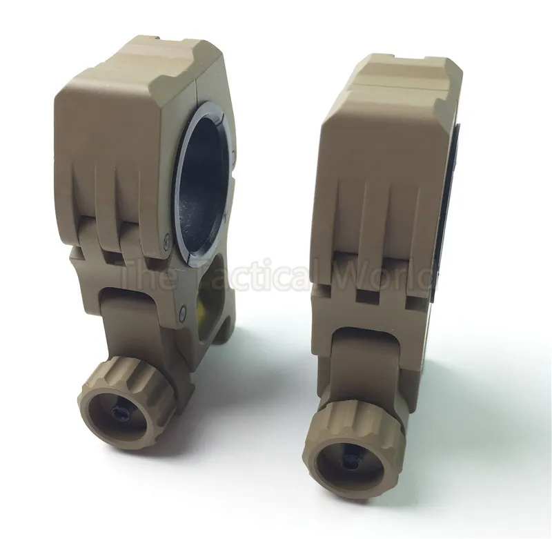 Acessórios de Caça Montagem em Trilho Bolha para 20mm Tático Comum Nível Picatinny Airsoft Rifle Combate Scope Montar 25.4mm - 30mm Uso 7 Acessórios e suporte de extensão