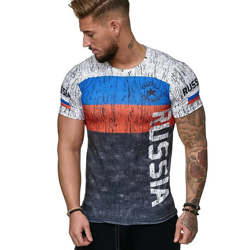 New Mens Short Sleeve Sport T Shirt Running Shirt Men Rashgard Quick Dry Fit Fitness T-Shirt Gym Elastic Socer Jersey Sportswear