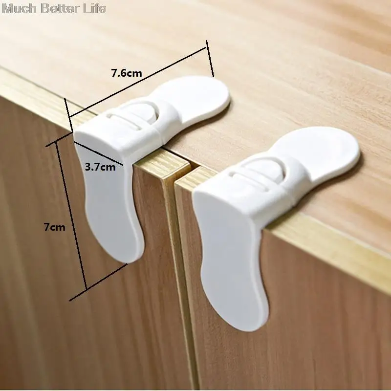 2 шт. Детские ребенка Дети ухода безопасности охраны ящика Дверь шкафа правый угол защелка замка детей продуктов безопасности