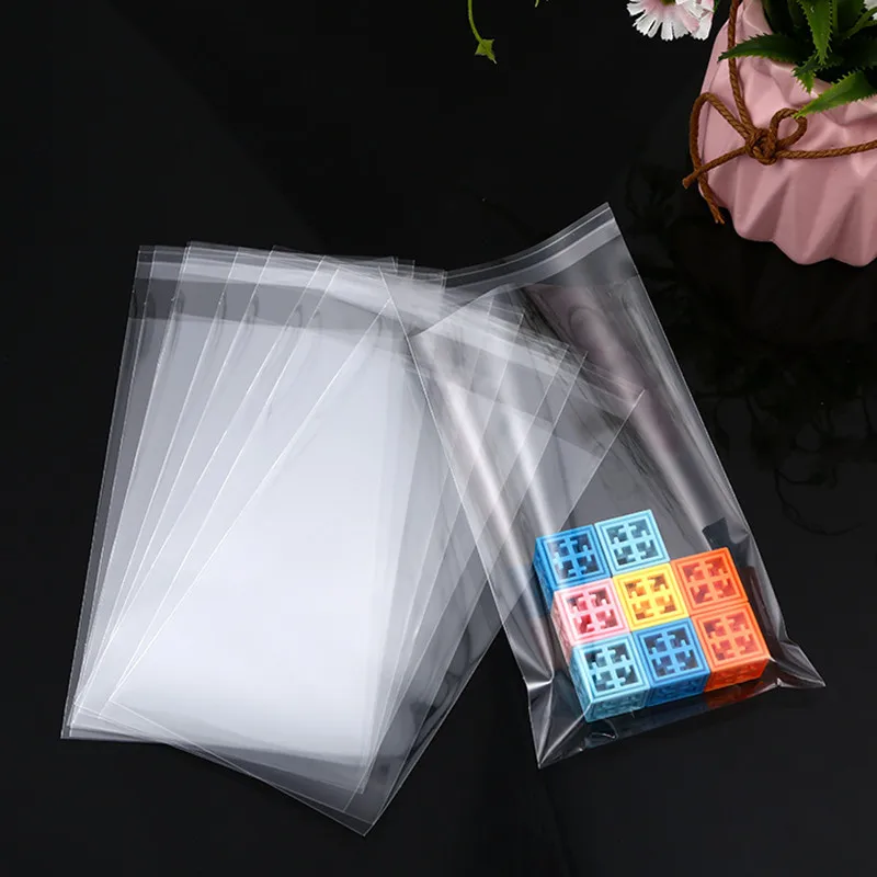 

10cm Wide Transparent Self Sealing Plastic Bags Gift Jewelry Packaging Bag Self Adhesive Resealable Cellophane Poly OPP Bag 77