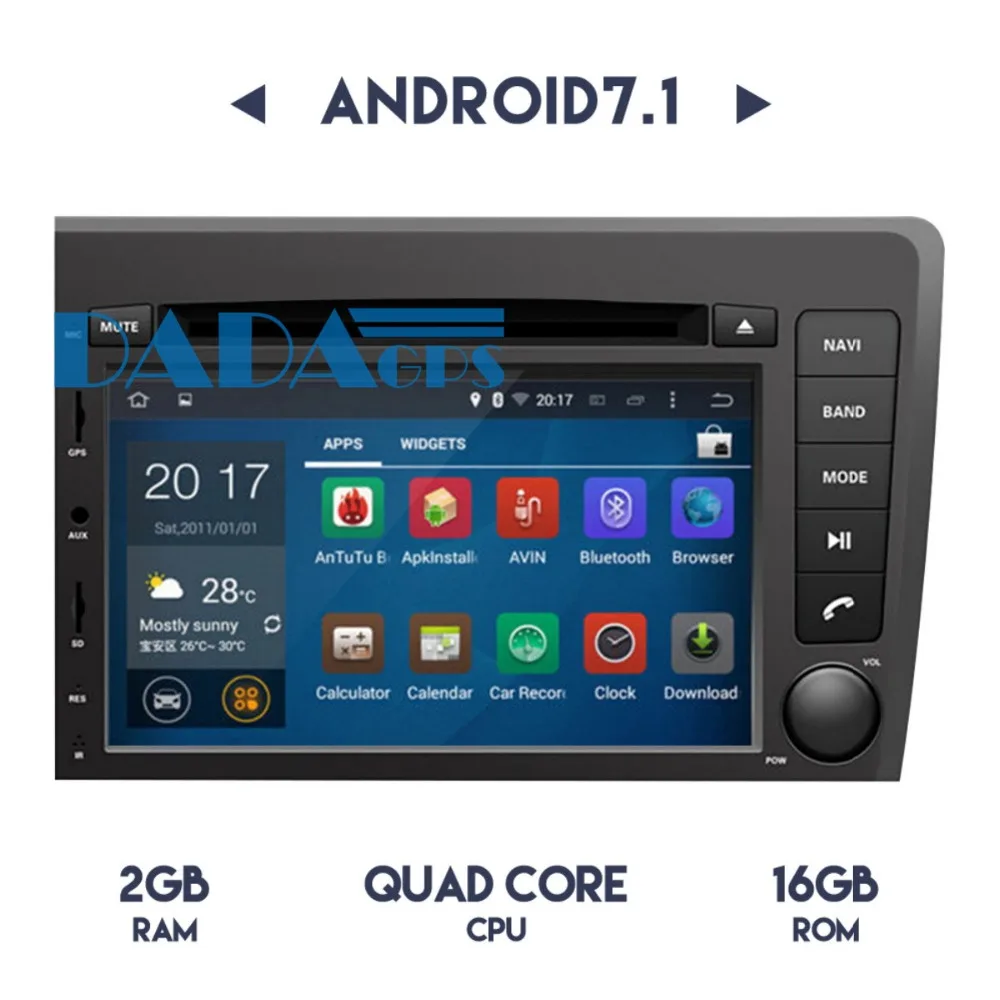 Discount 2 DIN Android 7.1 Car Radio DVD Player GPS Navigation for VOLVO S60 V70 XC70 2000-2004 Car Stereo Headunit Multimedia Audio Auto 3