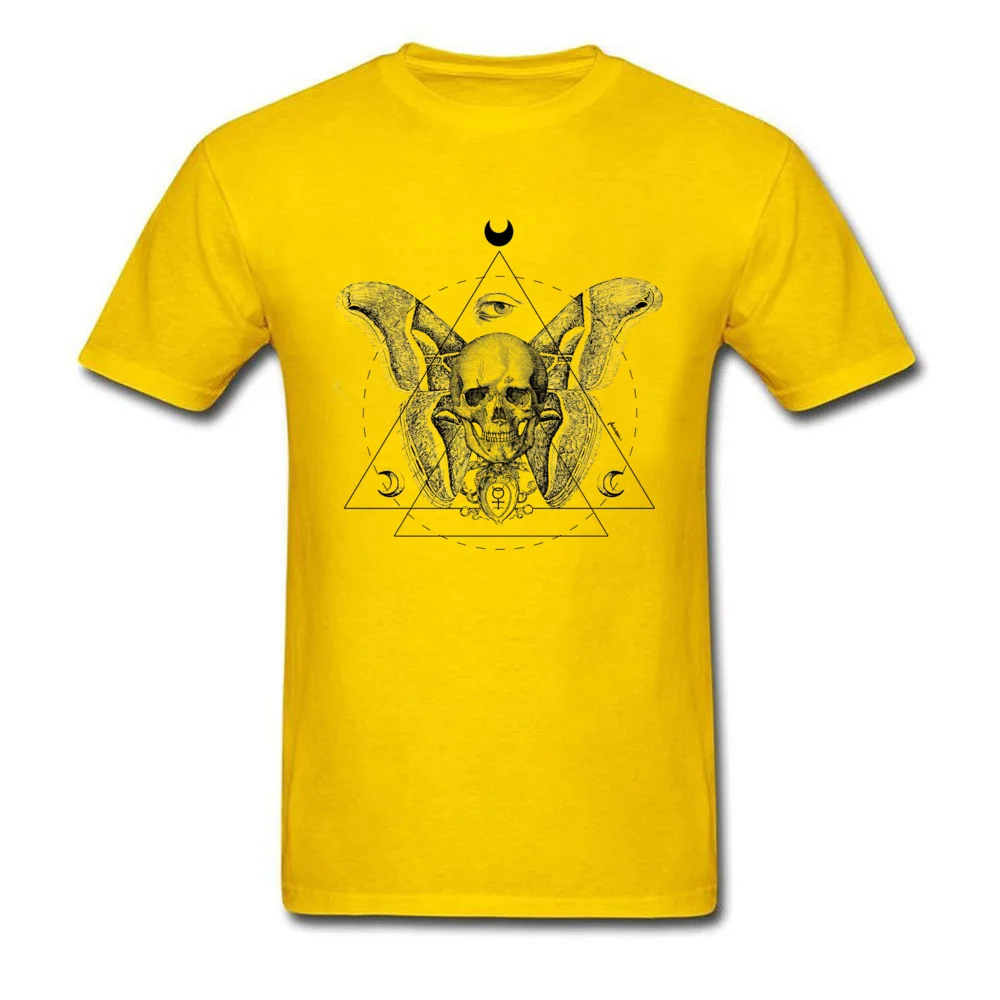 Moth Funny NEW YEAR DAY All Cotton O Neck Youth Tops Shirt Family T Shirt Hip Hop Short Sleeve Tshirts Top Quality Moth yellow