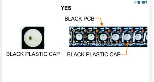 

100pcs 0.5m/pcs WS2812B 72led black PCB