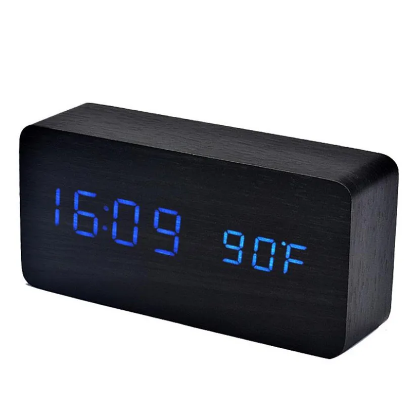 Zero Temperature Sounds Control LED electronic desktop Digital Alarm