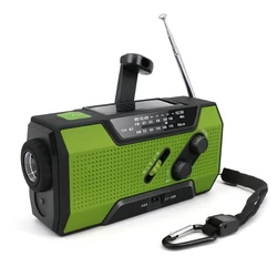 5-In-1 Solar Crank Am Fm Portable Radio for Emergency Outdoor Radio Sos Alarm Flashlight Reading Lamp 5-In-1 Solar Crank Am Fm Portable Radio for Emergency Outdoor Radio Sos Alarm Flashlight Reading Lamp
