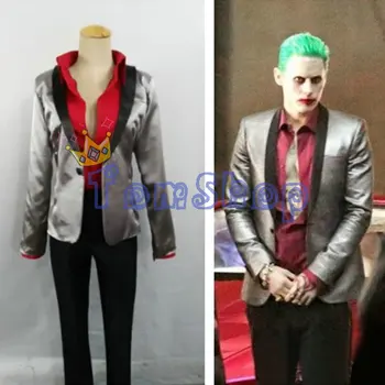 

Suicide Squad Batman The Joker Jared Leto Cosplay Uniform Suit Men's Halloween Costumes Custom Size