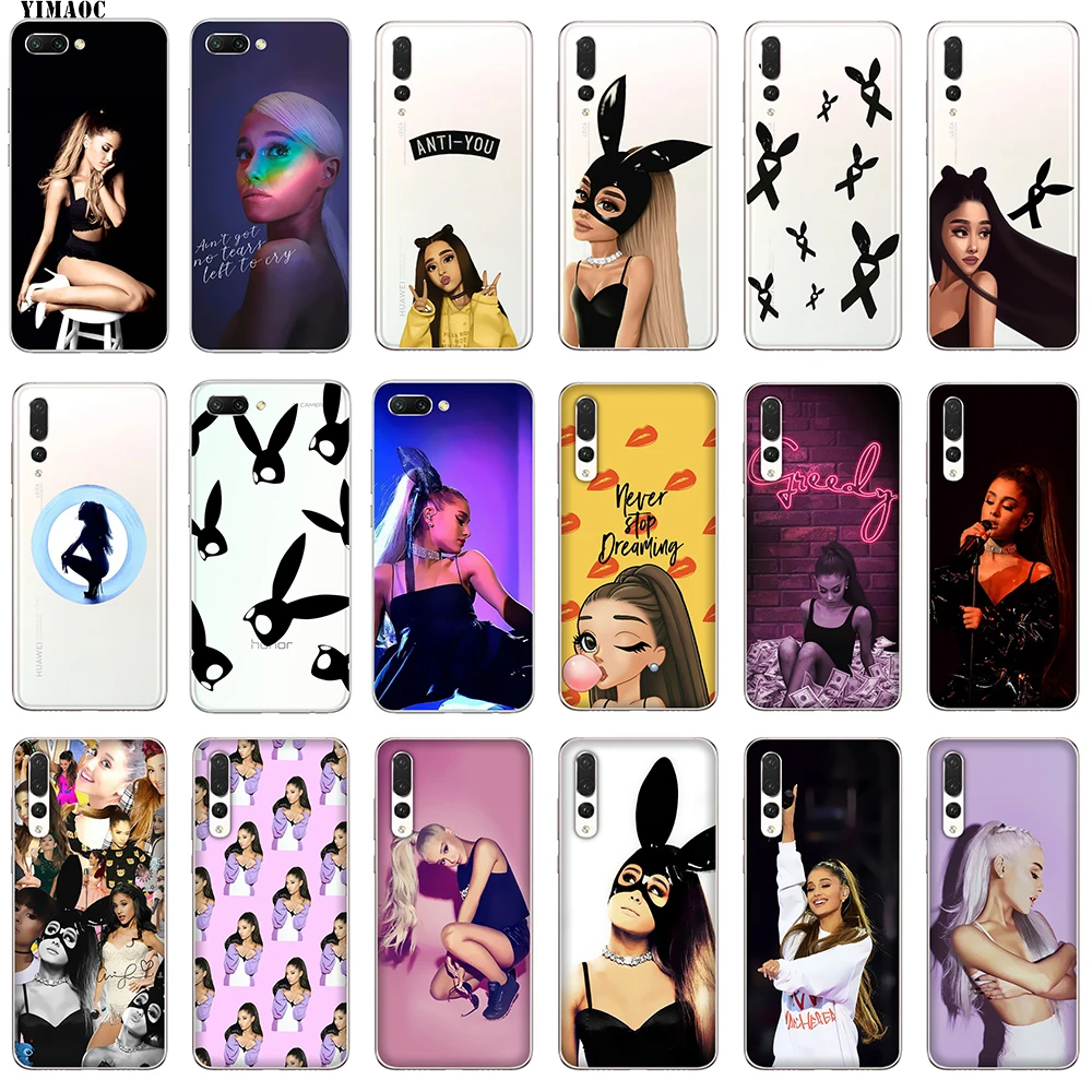 Мягкий силиконовый чехол YIMAOC Ariana Grande Cat Ari из ТПУ для Huawei P8 P9 P10 P20 Mate 10 Lite 2015 2016 2017 Pro P