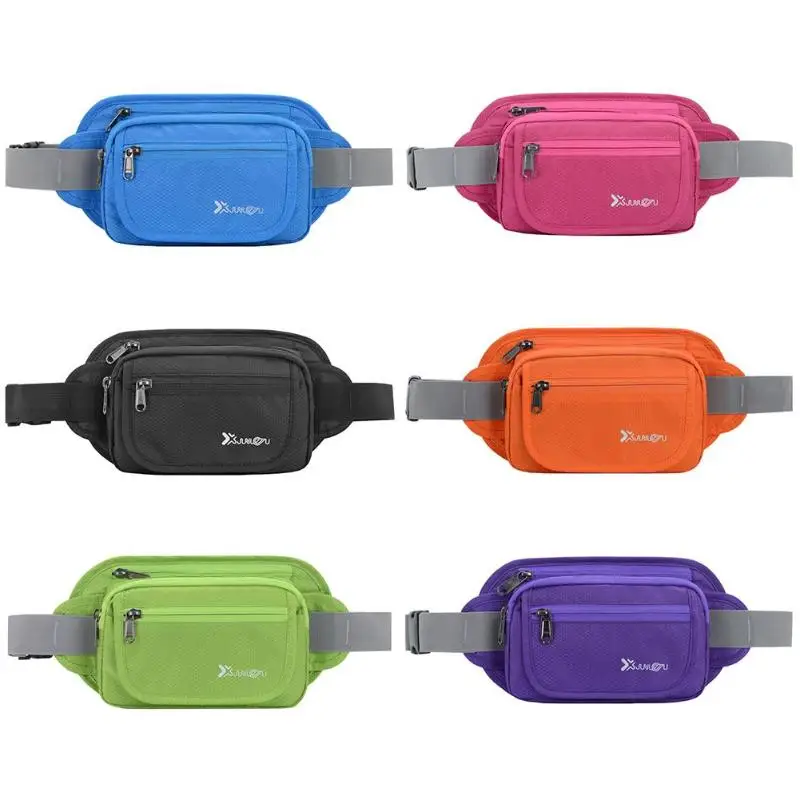 

2019 New Outdoor Running Waist Bag Waterproof Phone Belly Pouch Sports Fanny Packs with 5 Colors Men Women Cycling Hiking Bag