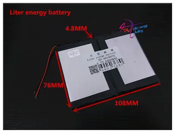 

3.7V 6000mAH 4810876 ( polymer lithium ion battery ) Li-ion battery for tablet pc power bank cell phone speaker