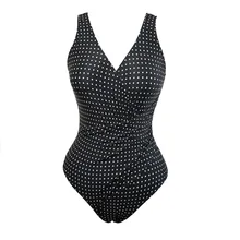 Сдельный купальник, женский черный купальник с круглым вырезом, стильный Сексуальный купальник с пуш-ап, тонкая талия, монокини, боди для женщин, купальник