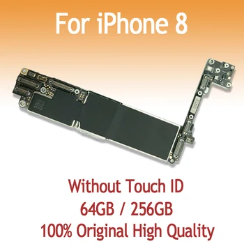 

64GB 256GB original motherboard for iPhone 8 4.7inch without fingerprint without Touch ID IOS system logic board free shipping