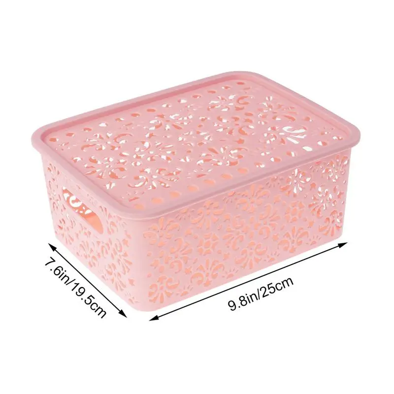 OUNONA Hollow Underwear Bra Storage Box Drawer Closet Organizers Boxes For Scarfs Socks Desktop Cosmetic Sundries Finishing Box