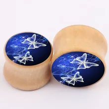 2016 aliexpress new explosion real wood bones ear piercing jewelry earrings expansion PLUG tunnel body jewelry