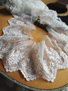 

embroidered Lace Trim with retro Floral wscx035b 10yards